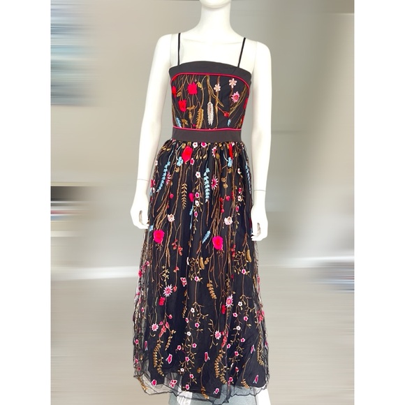 INA Stunning embroidered floral maxi dress S M L - Picture 6 of 10